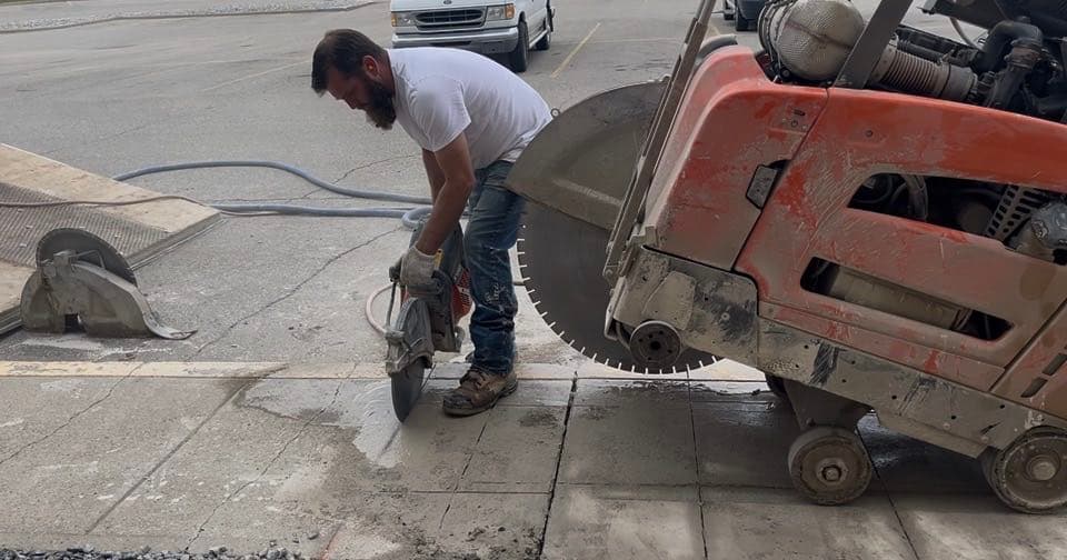 Commercial slab saw