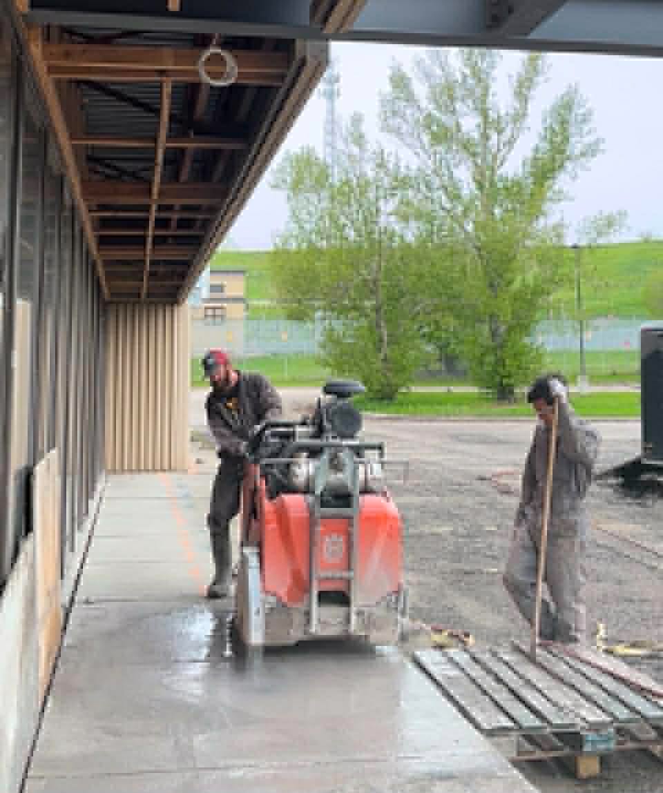 Industrial slab saw